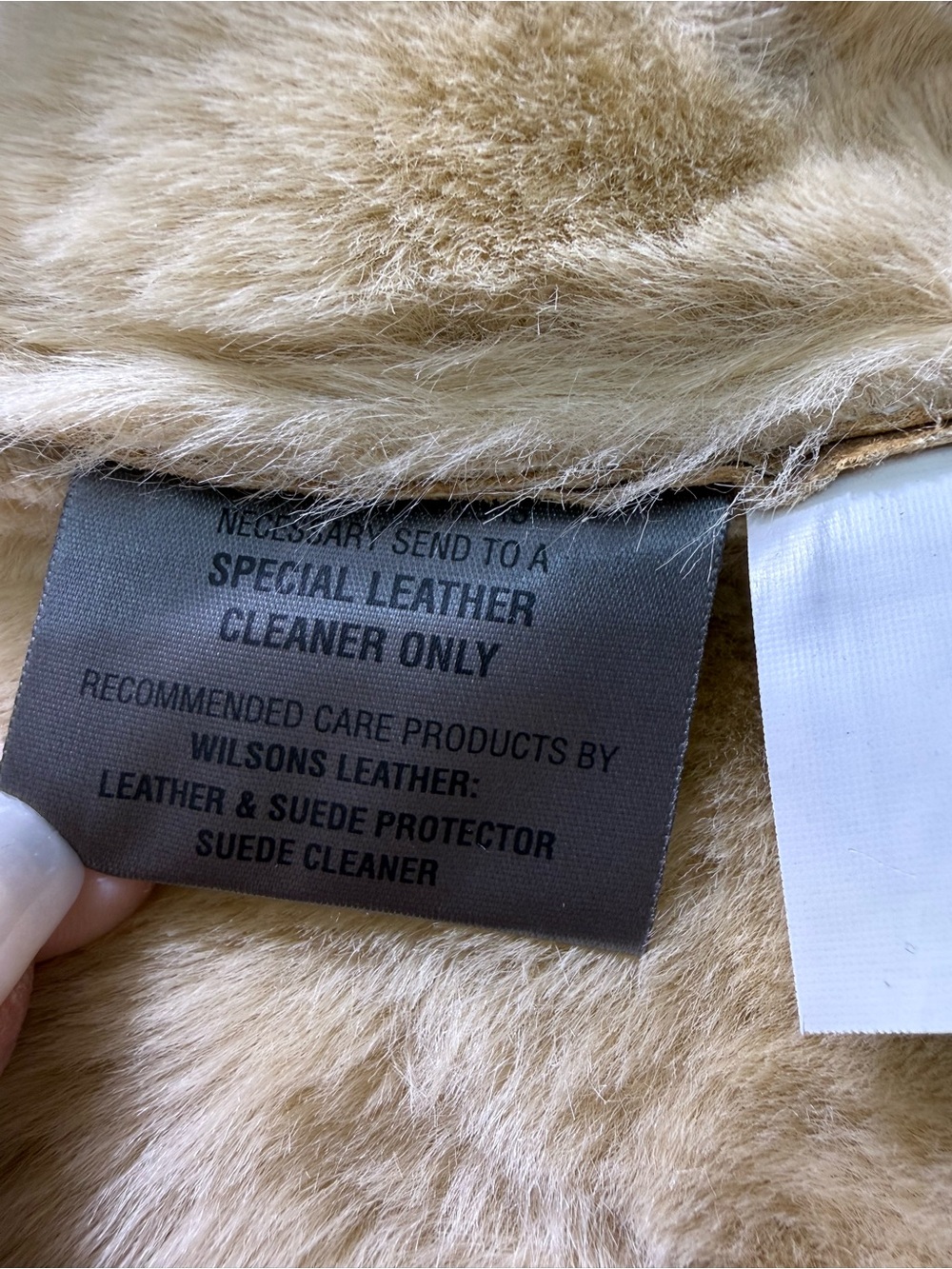 Penny Lane Brown Suede Shearling Coat with Cream Fur Trim - Picture 10 of 14